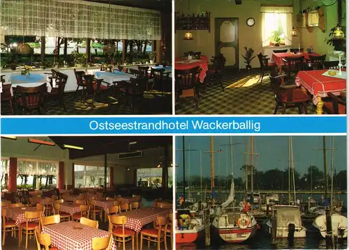 Wackerballig-Gelting Café und Restaurant Ostseestrandhotel Wackerballig 1980