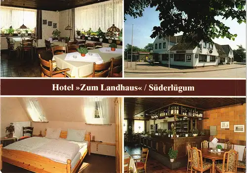 Süderlügum Sønder Løgum Mehrbild-AK Hotel-Restaurant  Hauptstraße 1980