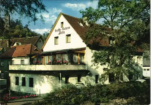 Bad Berneck im Fichtelgebirge Partie am Kneipp-Kurheim Wittig 1981