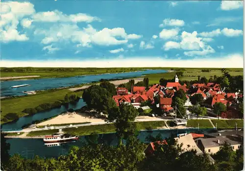 Ansichtskarte Hitzacker (Elbe) Panorama Ansicht Stadtteilansicht 1977