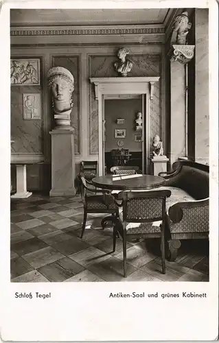 Ansichtskarte Tegel-Berlin Strandschloß - Antiken Saal 1932