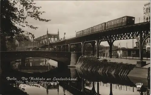 Ansichtskarte Kreuzberg-Berlin Möckernstrasse Landwehrkanal 1928
