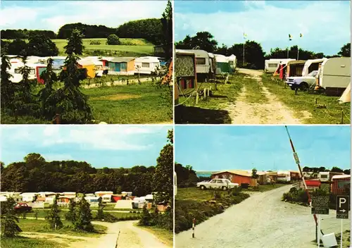 Preetz Mehrbild-AK Campingplatz Camp Lanker See Gläserkoppel 1980