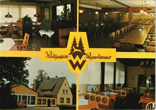 Rotenburg (Wümme) Waldgaststätte Wegener Mehrbild-AK 4 Ansichten 1980