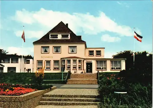 Ansichtskarte St. Peter-Ording Hotel-Pension Sonneck Strandpromenade 1980