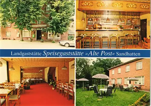 Sandhatten Landgasthof Speisegaststätte Alte Post Huntloser Str. 1980