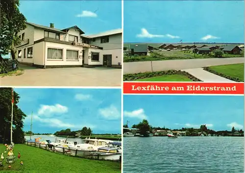 Wrohm Lexfähre a. d. Eider mit Gasthaus Zum alten Fährhaus 1980