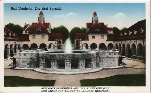 Ansichtskarte Bad Nauheim Die drei Sprudel 1913