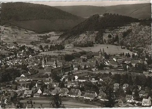 Ansichtskarte Amorbach Blick auf die Stadt 1962