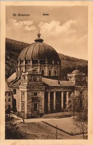 Ansichtskarte St. Blasien St. Blasius (Pfarrkirche) Kirche - church 1910