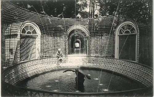 Schwetzingen Wasserspelende Vögel Wasserkunst Springbrunnen 1910