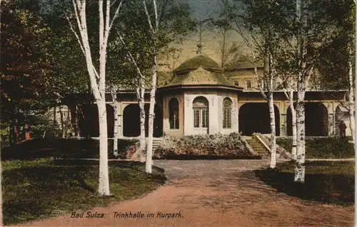Ansichtskarte Bad Sulza Trinkhalle im Kurpark color Ansicht 1910