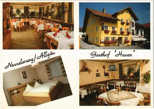 Sammelkarte Nesselwang Gasthof "Hasen" Von-Lingg-Str. Reklamekarte 2000