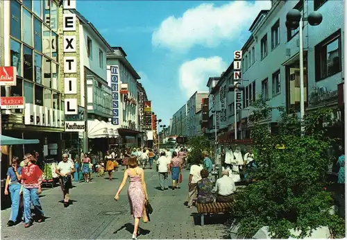Düren Wirtelstraße (Fußgängerzone) Geschäfte Einkaufsmeile 1980