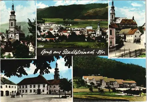 Ansichtskarte Stadtsteinach Mehrbild-AK Ortsansichten & Panorama-Ansicht 1965