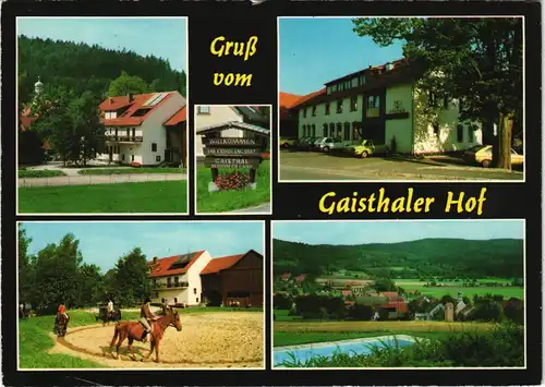 Schönsee Gaisthal-Ansicht Gruss v.d. Pension Gaisthaler Hof 1986