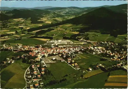 Ansichtskarte Hauzenberg Luftaufnahme Ort vom Flugzeug aus 1969