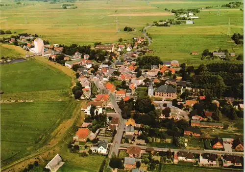 Sankt Margarethen (Holstein) Luftaufnahme, Ort vom Flugzeug aus 1980