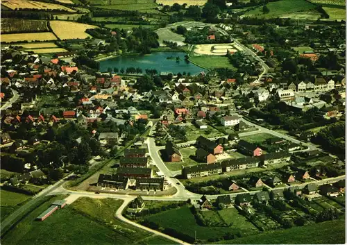 Ansichtskarte Bredstedt Luftaufnahme Gesamtansicht vom Flugzeug aus 1980