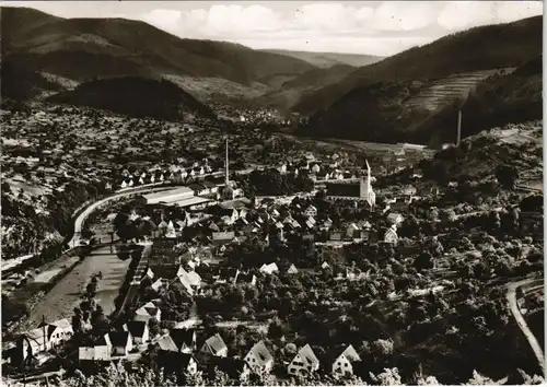 Ansichtskarte Gernsbach Luftbild 1968