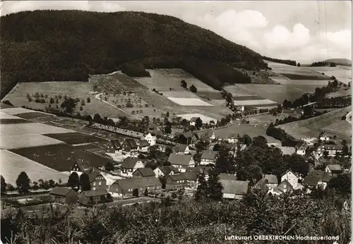 Ansichtskarte Oberkirchen-Schmallenberg Stadt und Gasthof 1968