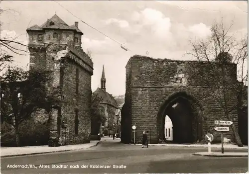 Ansichtskarte Andernach Coblenzer Strasse, Altes Stadttor 1966