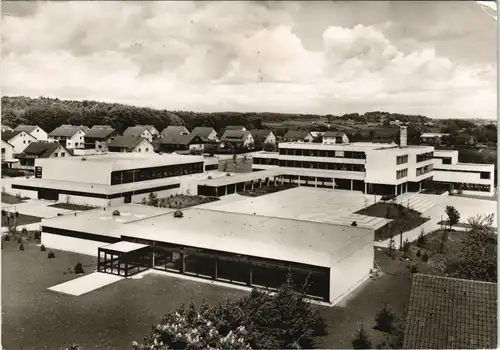 Ansichtskarte Laichingen Gymnasium Mehrzweckhalle 1973