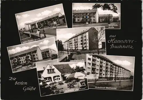 Ansichtskarte Buchholz-Kleefeld-Hannover Straßen und Neubauten MB 1968