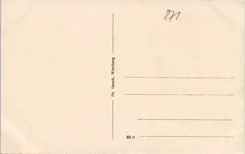 Ansichtskarte Kitzingen Straßen Partie am Falterturm 1910