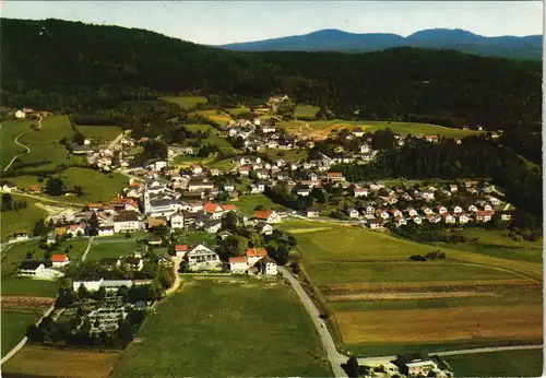 Ansichtskarte Böbrach Luftaufnahme Ort vom Flugzeug aus 1975
