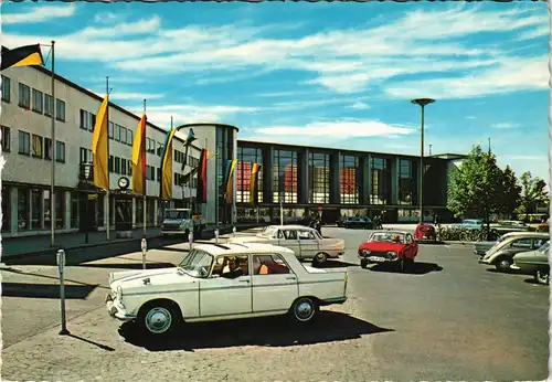 Ansichtskarte Heidelberg Bahnhof Vorplatz mit diversen Auto-Modellen 1970