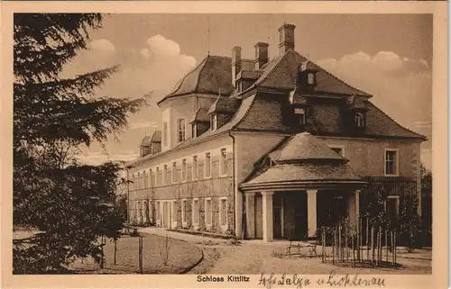 Ansichtskarte Kittlitz-Löbau Partie am Schloß 1922