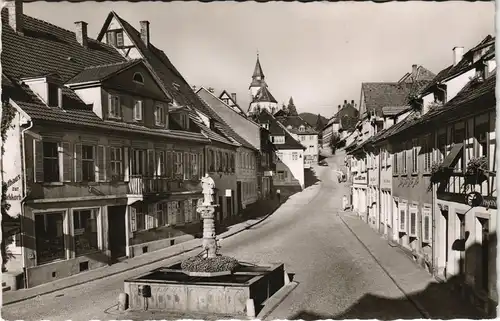 Ansichtskarte Gernsbach Marktplatz 1962