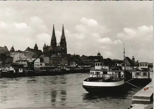 Ansichtskarte Regensburg Stadt, Fähre, Anleger - Krahn 1961