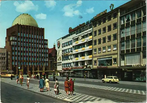 Ansichtskarte Hannover Kurt-Schumacher-Str. mit Anzeiger Hochhaus 1973