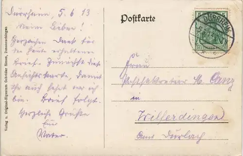 Ansichtskarte Bad Dürrheim Grossherzogliches Landessolbad 1913