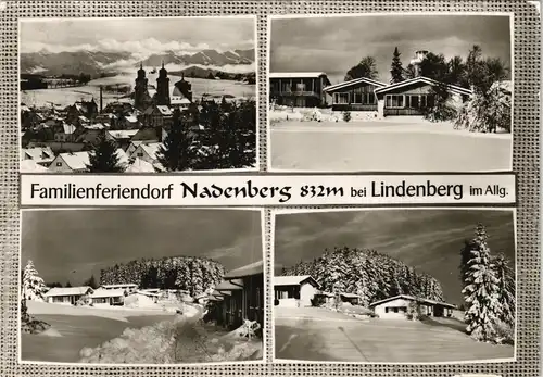 Lindenberg (Allgäu) Mehrbild-AK mit Familien-Feriendorf Nadenberg 1960