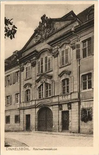 Ansichtskarte Dinkelsbühl Rentamtsgebäude 1910