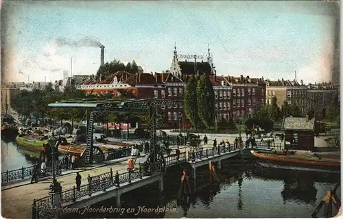 Postkaart Rotterdam Rotterdam Noorderburg en Noordplein 1907