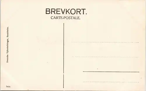 Postcard Stockholm Hafen, Fähre 1911