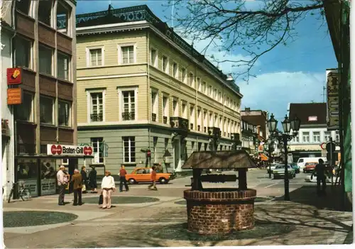 Uerdingen-Krefeld Crefeld Stadtteilansicht Brunnen am Markt 1983