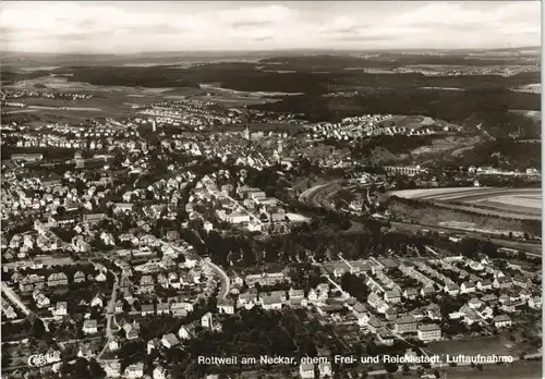Ansichtskarte Rottenburg am Neckar Luftbild 1970