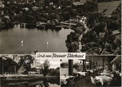 Ansichtskarte Eutin Kellersee & Fährhaus Restaurant aus d. Vogelschau 1972