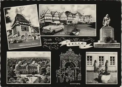 Ansichtskarte Celle Mehrbild-AK mit Stadtteilansichten 1962
