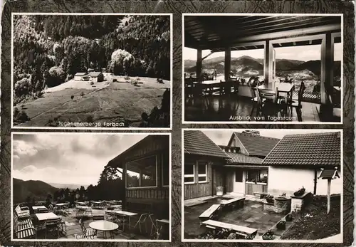 Forbach (Baden) DJH Jugendherberge Forbach im Murgtal, Mehrbild-AK 1966