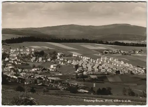 Ansichtskarte Freyung Panorama mit Blick auf Wohnsiedlung 1965