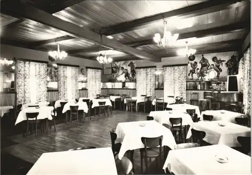 Harrachsdorf Harrachov Vinárna pod Čertákem, Gasthaus Innenansicht 1970