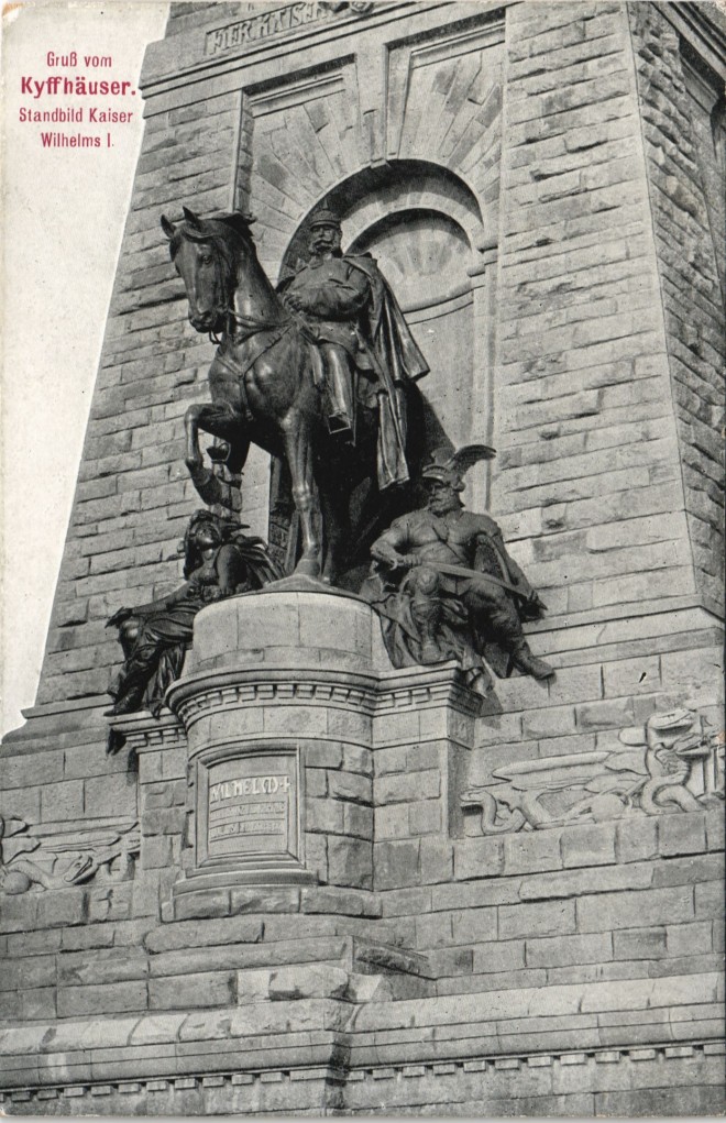 Litho Kelbra Am Kyffhäuser Hotel Lindenhof Kaiser Wilhelm Denkmal