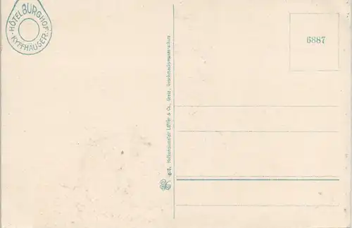 Kelbra (Kyffhäuser) Kaiser Wilhelm Standbild Denkmal Gruß v. Kyffhäuser 1910