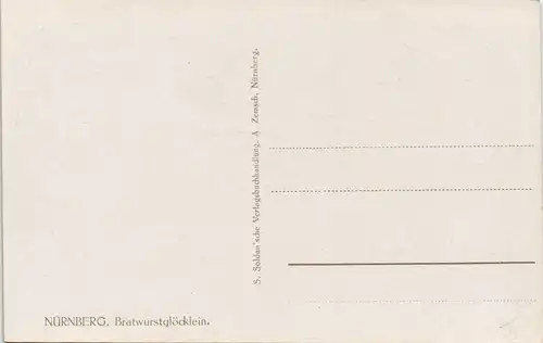 Ansichtskarte Nürnberg Bratwurstglöcklein signierte Künstlerkarte 1910